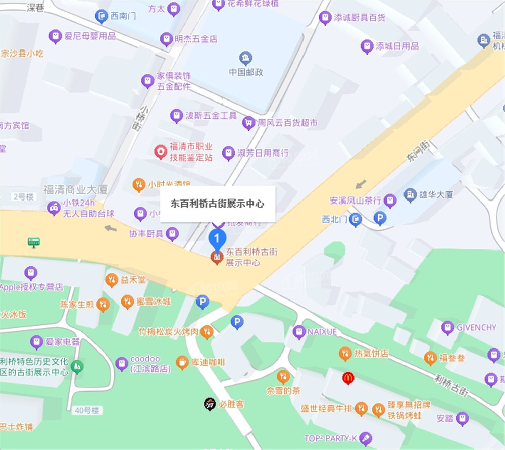 东百利桥古街位置图