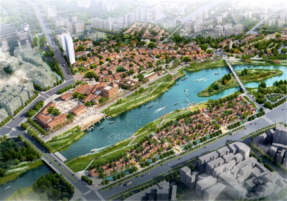 东百利桥古街效果图