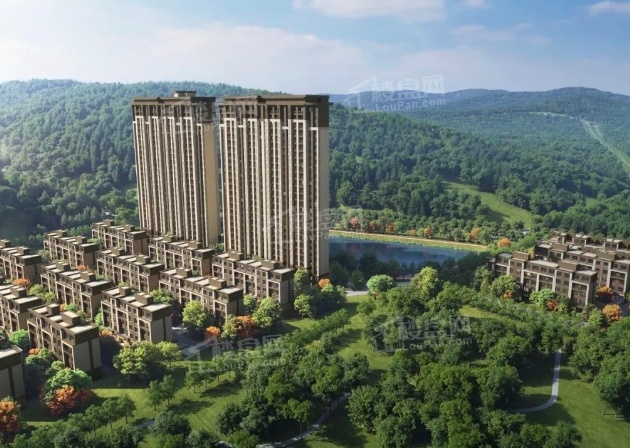 中体祥颐伴湖效果图