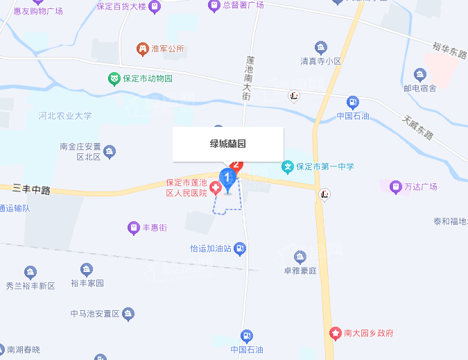 绿城·保定蘭园绿城·保定蘭园位置图