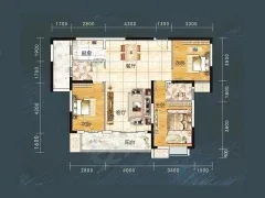 荆州学府苑3室2厅2卫户型图-荆州楼盘网
