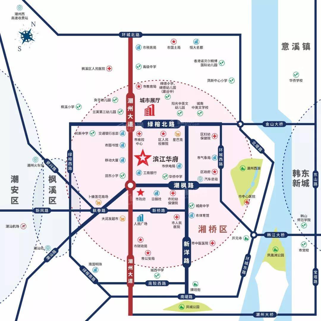 滨江华府位置图