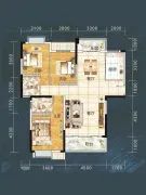 荆州学府苑3室2厅2卫户型图-荆州楼盘网