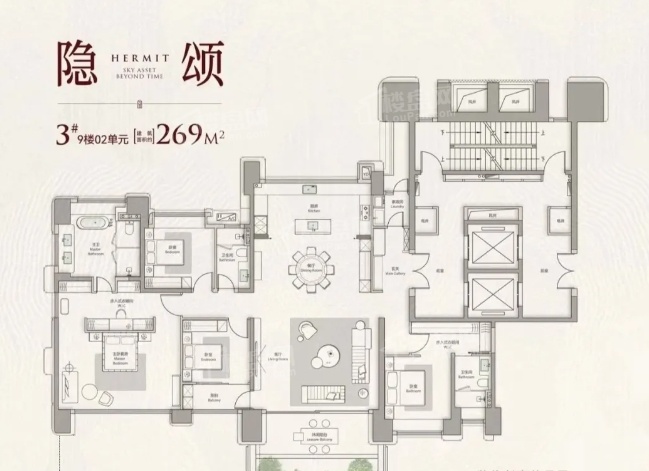 厦门天樾云颂 5室2厅3卫户型图-厦门楼盘网