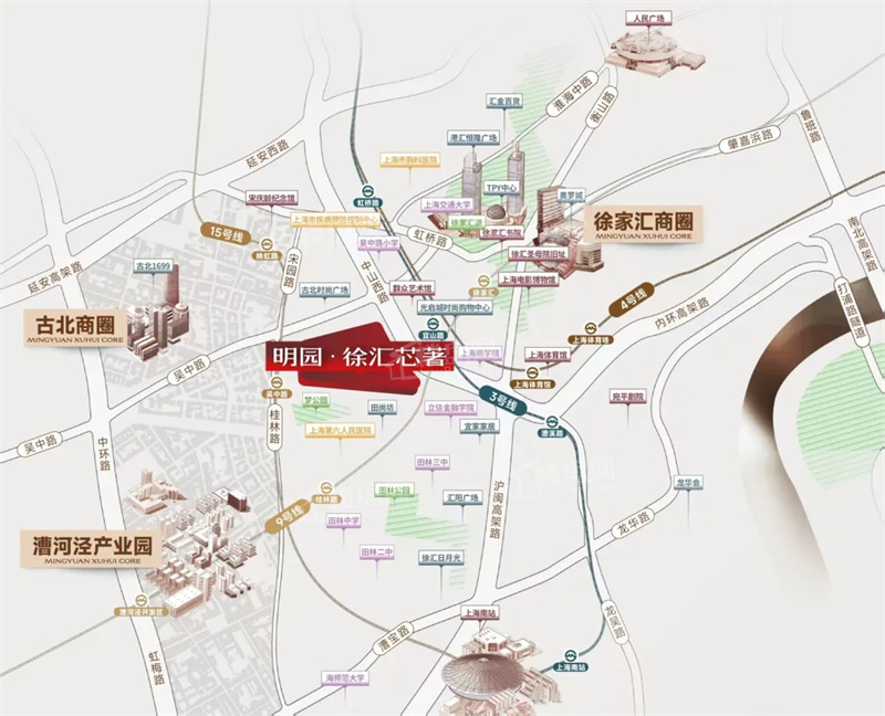 明园·徐汇芯著位置图