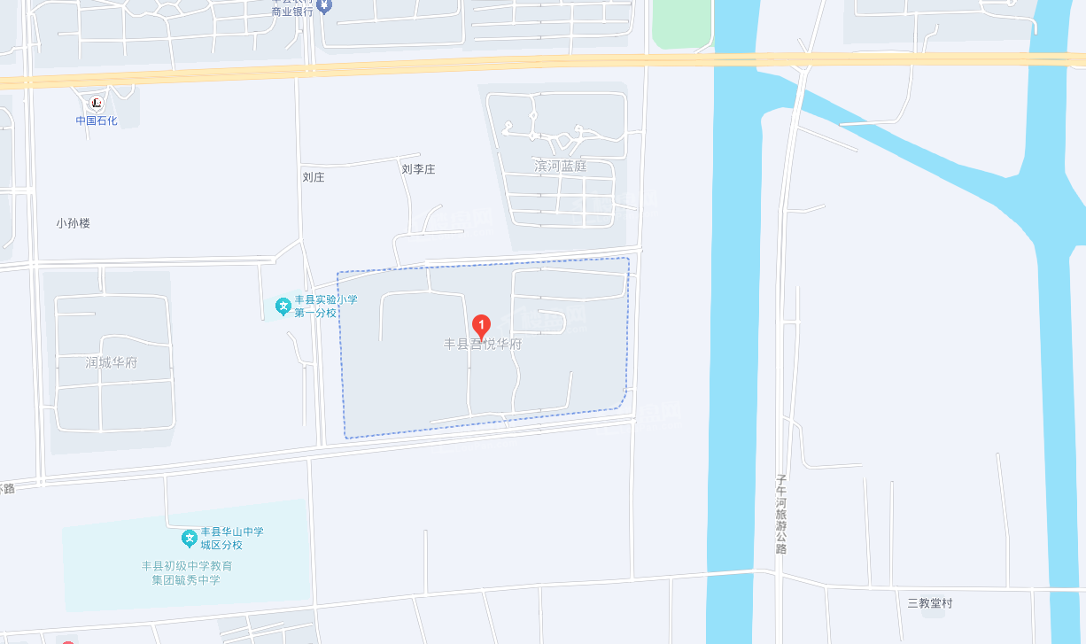 丰县吾悦华府位置图