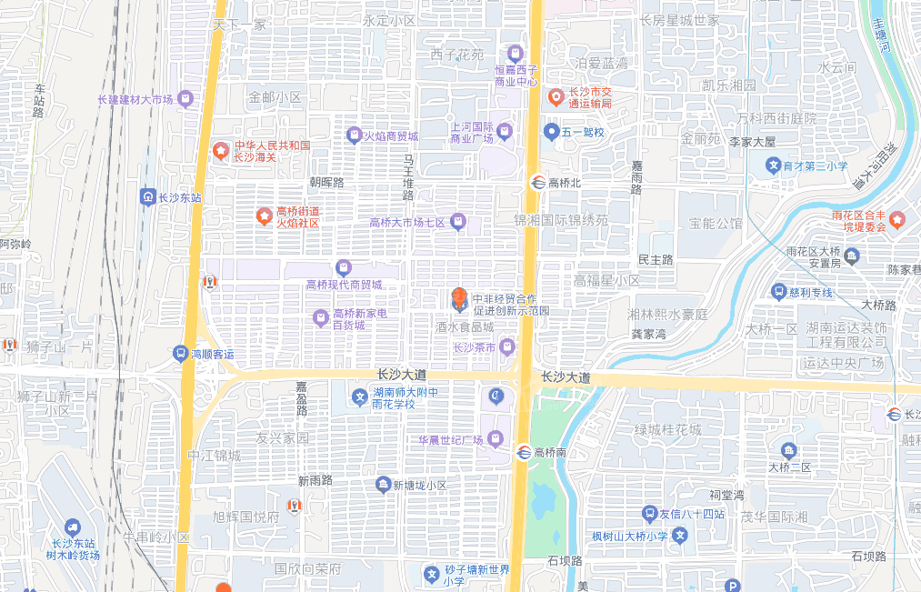 中非经贸总部基地位置图