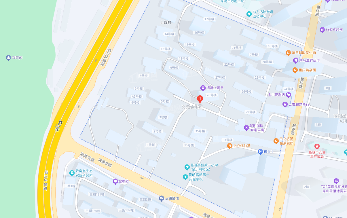义承金川府位置图