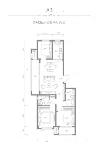 融创建荣·松江宸院A3户型