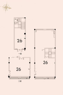 恒大国际中心商铺313平米户型