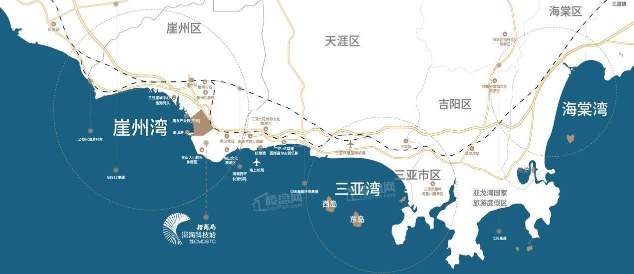 三亚招商雍华府位置图