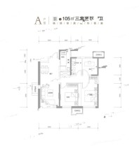 3室2厅2卫105平