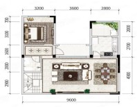 套内约168㎡A1户型， 联排别墅， 建筑面积约174.00平米