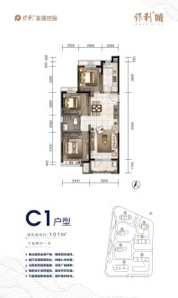 二期C1户型101㎡