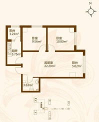 金瑞林城使用面积56.96平米