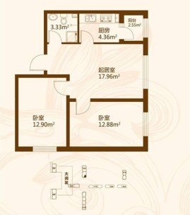 金瑞林城使用面积51平米