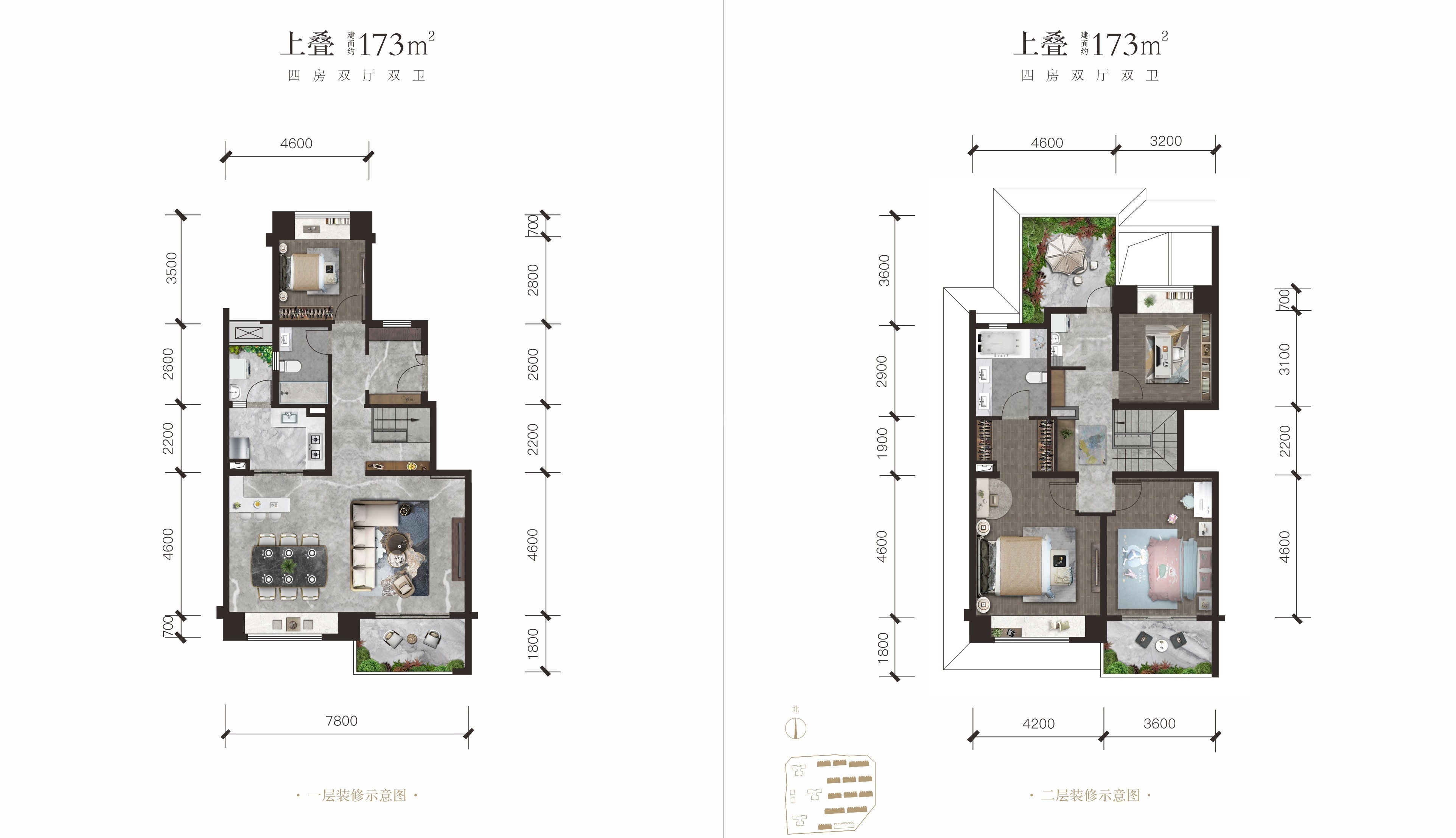 成都保利珑堂里院4室2厅2卫户型图-成都楼盘网