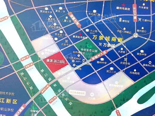 康源滨江国际写字楼位置图