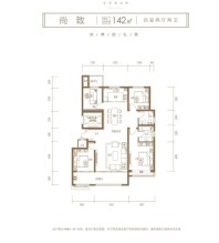 恒信熙湖名筑尚致 4室2厅2卫1厨