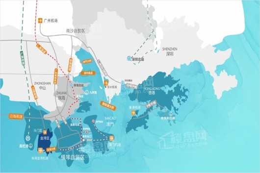 天譽·珠海灣交通圖