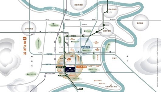 中南上悦城交通图
