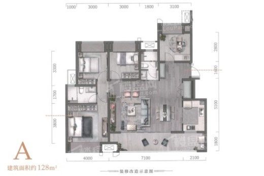 重庆龙湖香港置地学樘府户型图