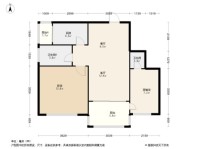 仙山丽景5/6/7#3号房B1户型 2室2厅2卫1厨