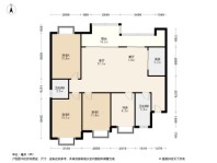 远洋朗基·枫桦四季雅景高层（套内约100㎡） 4室2厅2卫1厨