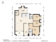 财信北岸江山国兴北岸江山4居室户型图 4室2厅2卫1厨