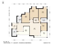 财信北岸江山国兴北岸江山4居室户型图 4室2厅2卫1厨