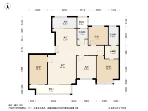 璟樾云山户型图