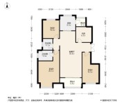 电建泷悦华府重庆泷悦华府4居室户型图 4室2厅2卫1厨