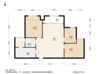 新城和昱麟云高层B3户型 3室2厅1卫1厨