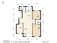 泽信依山郡二期123㎡户型 3室2厅2卫1厨