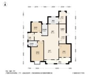 外滩3号5号楼A户型 4室2厅2卫1厨