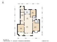 外滩3号5号楼B户型 3室2厅2卫1厨