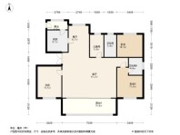 郑住·天地云墅F户型 4室2厅2卫1厨