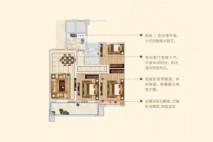 公用瑞马新天地卡特琳娜户型 3室2厅1卫1厨