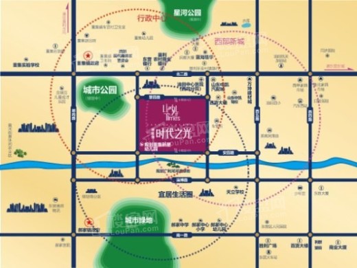 碧桂园时代之光交通图