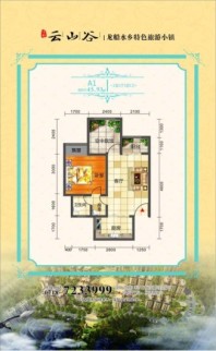 凉都·云山谷A1户型 1室1厅1卫1厨