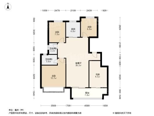 华建溪棠4居室户型图