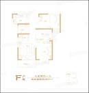 科弘·国风龙樾F户型 3室2厅1卫1厨