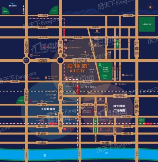唐合·爱特城交通图