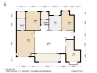 招商虹桥公馆二期4居室户型图