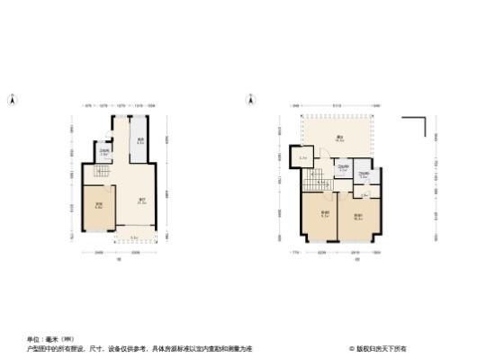 卓越华润玲珑悦府3居室户型图