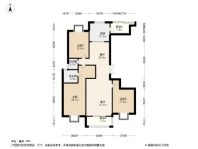 瑞虹新城天悦郡庭3居室户型图