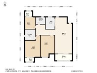 新华联滨江雅苑3居室户型图