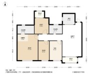 新华联滨江雅苑4居室户型图