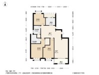 复地雅园公馆3居室户型图