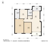 汇成南街里3居室户型图